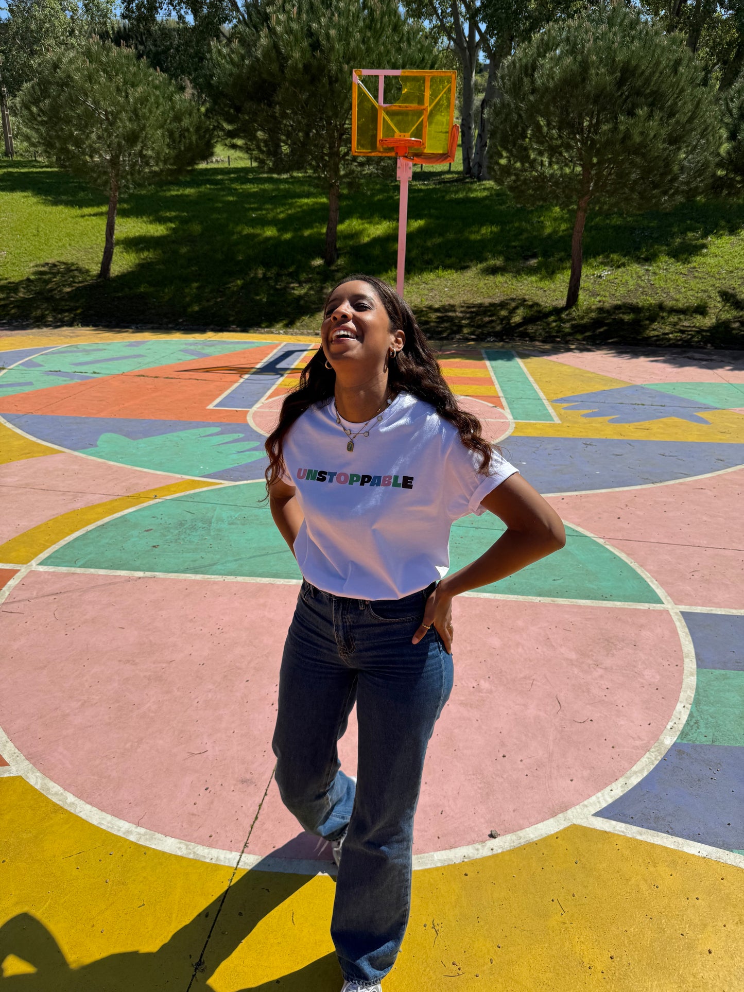 UNSTOPPABLE WOMEN'S T-SHIRT WHITE