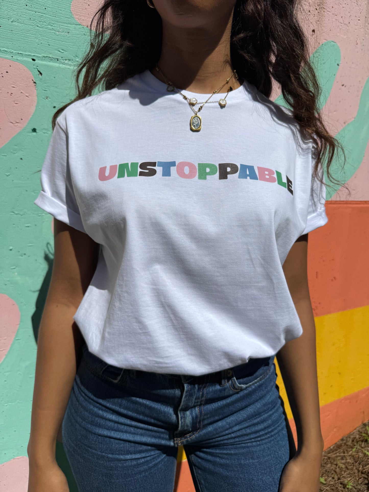 UNSTOPPABLE WOMEN'S T-SHIRT WHITE