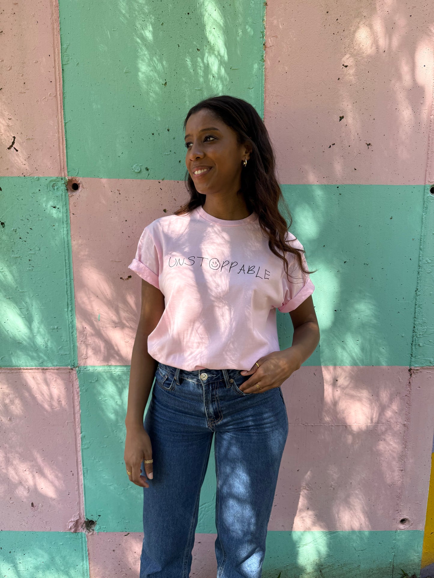 UNSTOPPABLE PINK WOMEN'S T-SHIRT