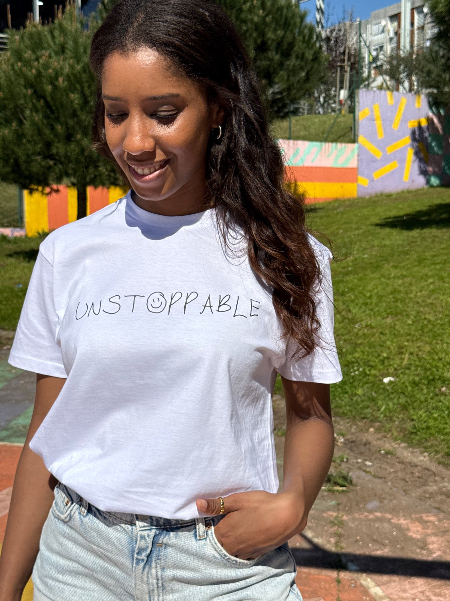 UNSTOPPABLE WOMEN'S T-SHIRT WHITE