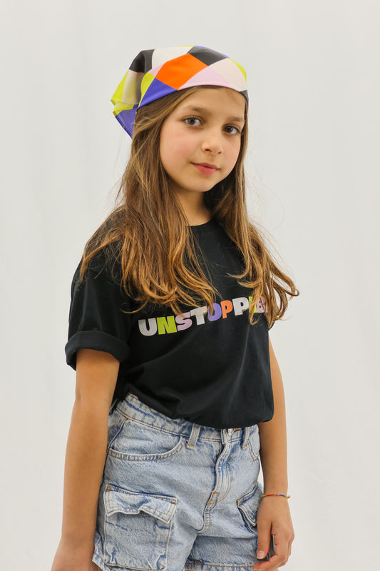 T-SHIRT CRIANÇA UNSTOPPABLE BLACK